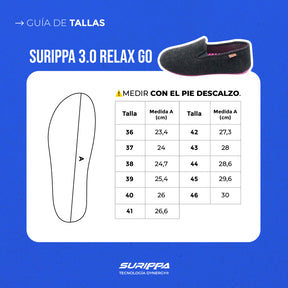 SURIPPA 3.0 RELAX-GO | SLIPPERS DE RECUPERACIÓN BLANCO AZUL